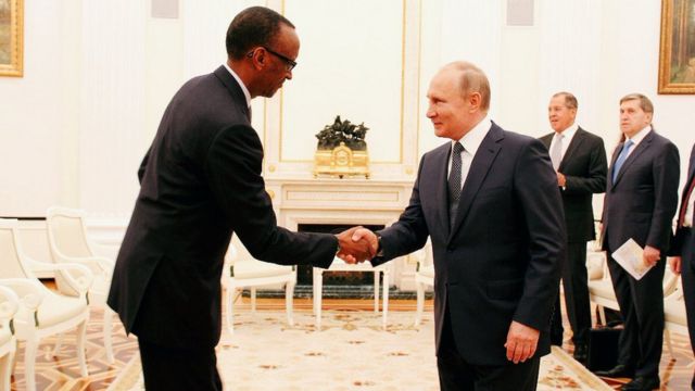 Kagame na Putin